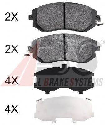 Тормозные колодки A.B.S. 37998