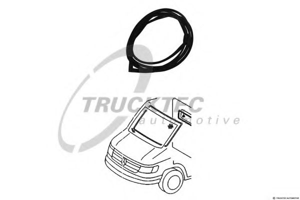 Уплотнитель ветрового стекла TRUCKTEC AUTOMOTIVE 01.50.018