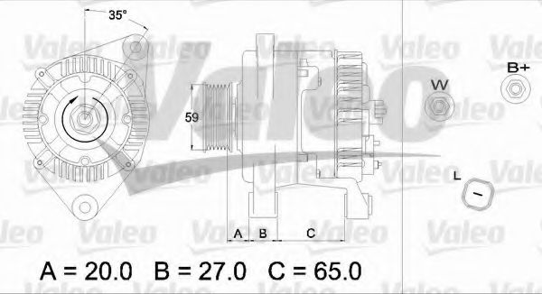 Генератор VALEO 437347
