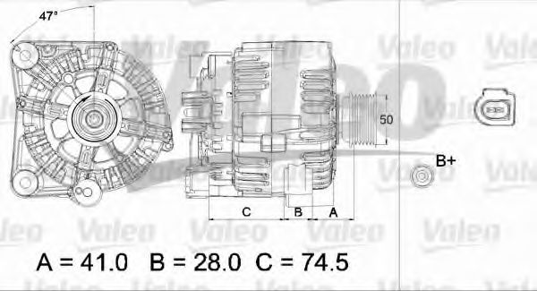 Генератор VALEO 437451