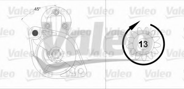 Стартер VALEO 458219