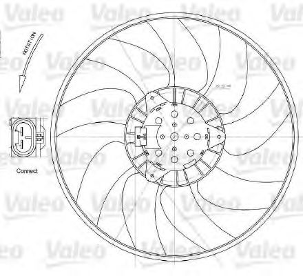 Вентилятор охлаждения VALEO 696028