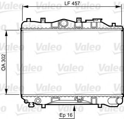Радиатор, охлаждение двигателя VALEO 730436