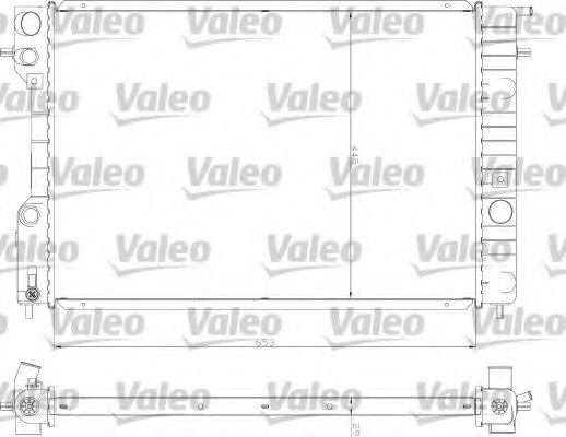 Радиатор, охлаждение двигателя VALEO 735065