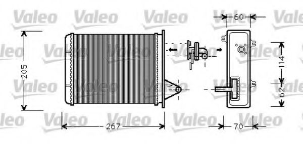 Радиатор отопителя VALEO 812283