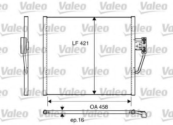 Радиатор кондиционера VALEO 817248