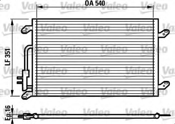 Радіатор кондиціонера VALEO 817386