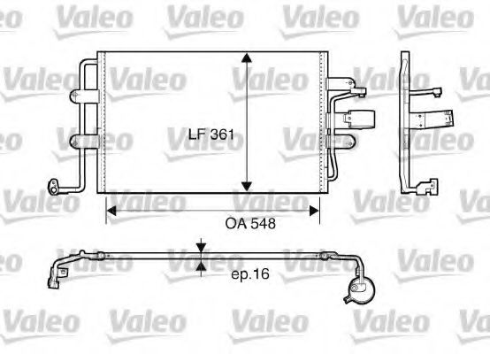 Радіатор кондиціонера VALEO 817427