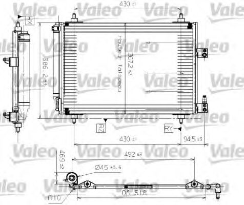 Радиатор кондиционера VALEO 817465