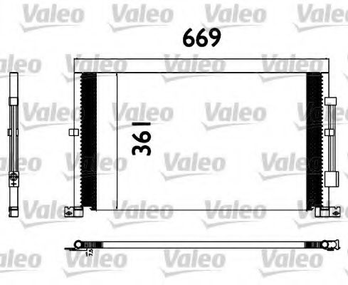 Радиатор кондиционера VALEO 817567