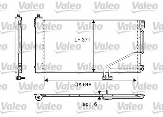 Радиатор кондиционера VALEO 817848