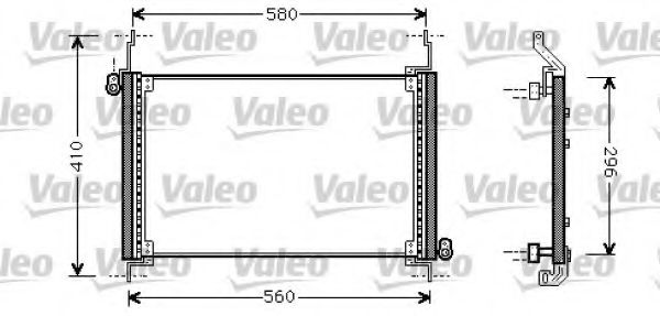 Радіатор кондиціонера VALEO 818007
