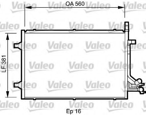 Радиатор кондиционера VALEO 818194