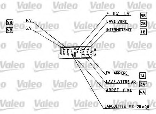 Подрулевой переключатель VALEO 251161 - Фото 1