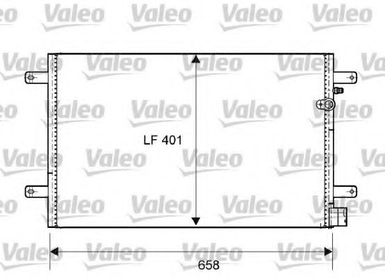 Радиатор кондиционера VALEO 814004