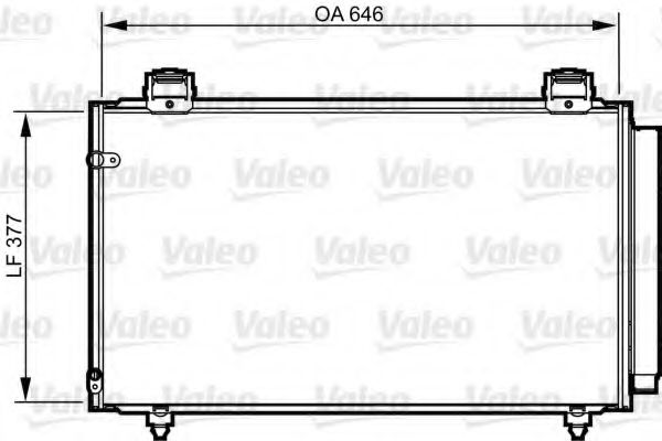 Радиатор кондиционера VALEO 814210