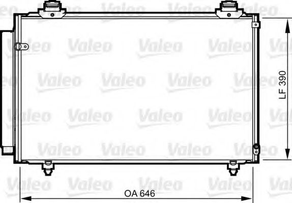 Радиатор кондиционера VALEO 814212