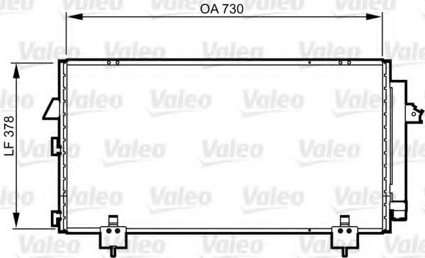 Радіатор кондиціонера VALEO 814218