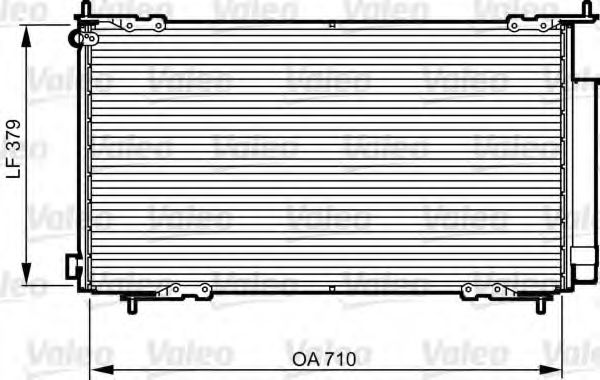 Радіатор кондиціонера VALEO 814225