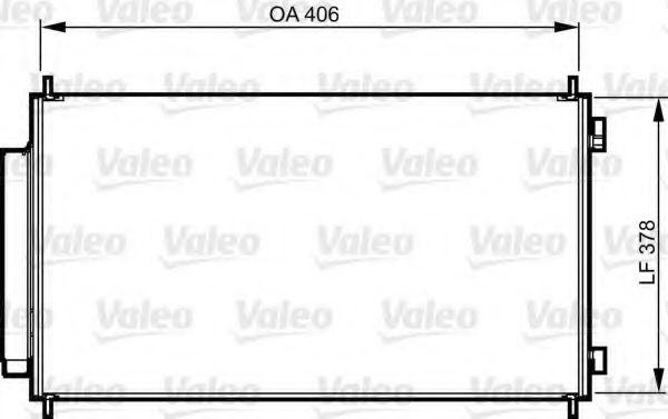 Радиатор кондиционера VALEO 814232
