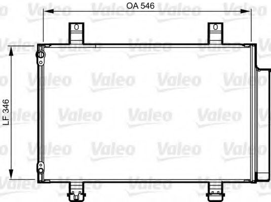 Радиатор кондиционера VALEO 814237
