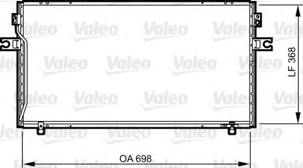 Радиатор кондиционера VALEO 814256