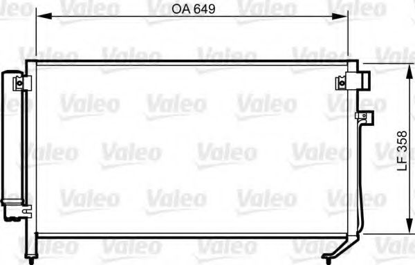 Радіатор кондиціонера VALEO 814312
