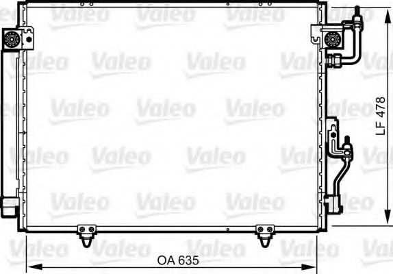 Радиатор кондиционера VALEO 817790