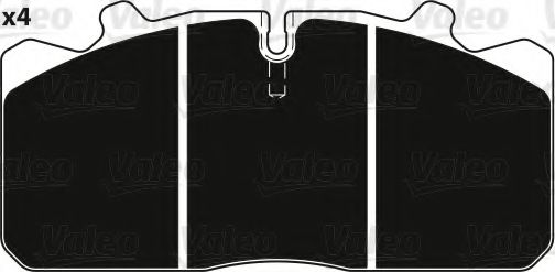 Тормозные колодки VALEO 882230 OPTIPACK
