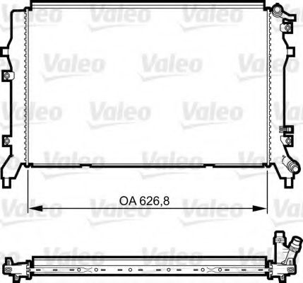 Радиатор, охлаждение двигателя VALEO 735375