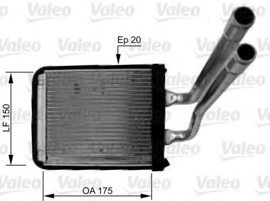 Радиатор отопителя VALEO 812436