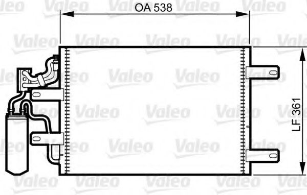 Радиатор кондиционера VALEO 814014