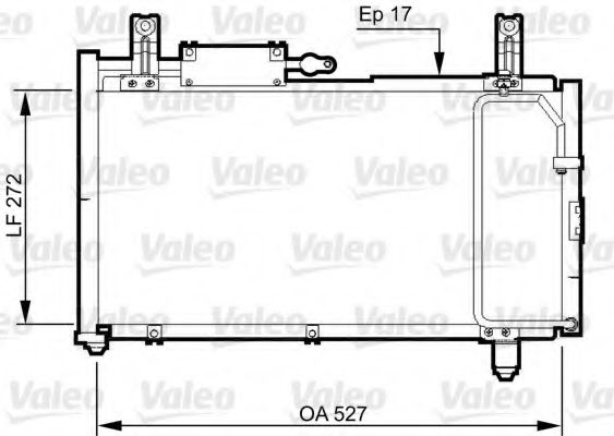Радиатор кондиционера VALEO 814327