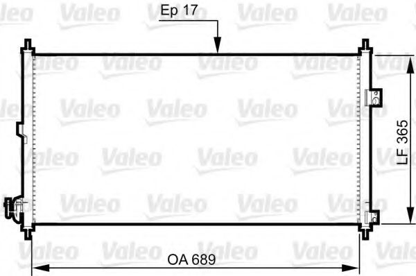 Радиатор кондиционера VALEO 814331