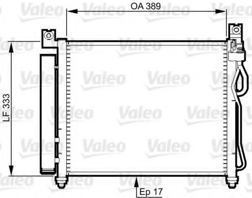 Радиатор кондиционера VALEO 814346
