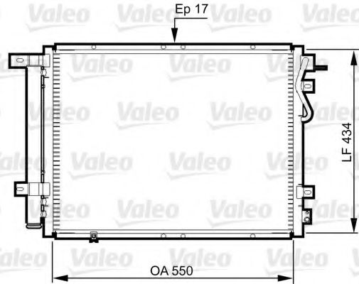 Радиатор кондиционера VALEO 814352