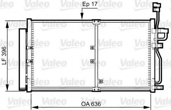 Радиатор кондиционера VALEO 814359