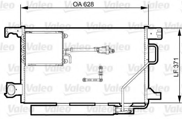 Радиатор кондиционера VALEO 814368
