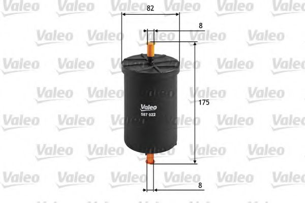 Топливный фильтр VALEO 587022 - Фото 1