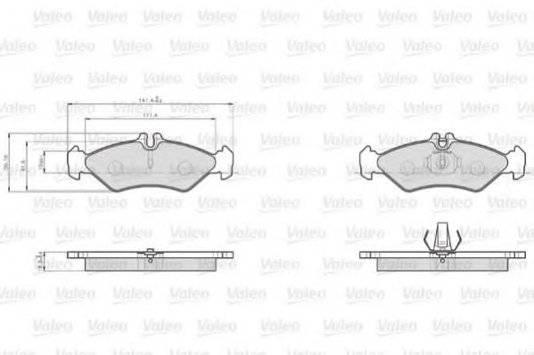 Тормозные колодки VALEO 872621