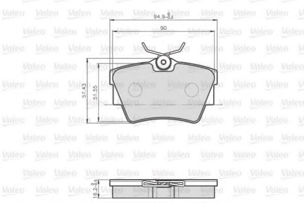 Тормозные колодки VALEO 872748