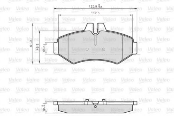 Тормозные колодки VALEO 872021