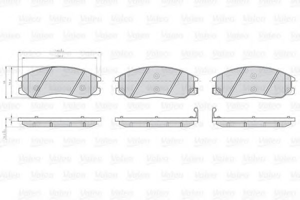 Тормозные колодки VALEO 872569
