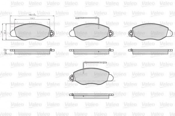 Тормозные колодки VALEO 872432