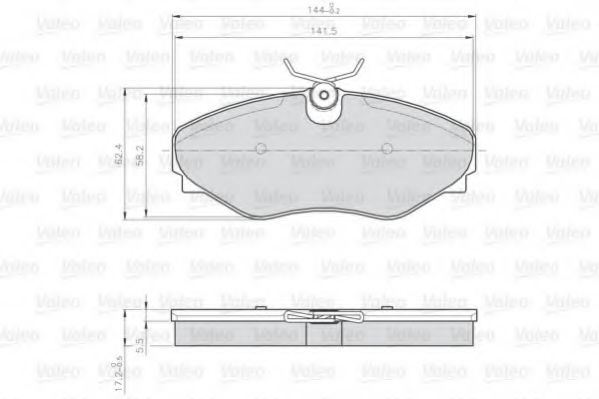Тормозные колодки VALEO 873099