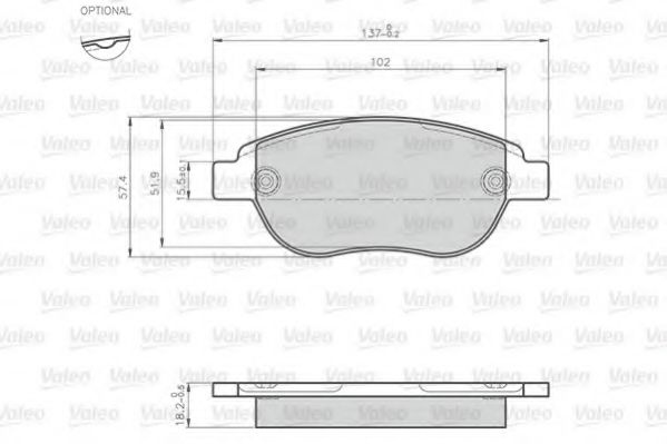 Гальмівні колодки VALEO 872600