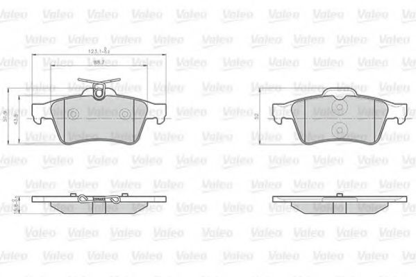 Тормозные колодки VALEO 872137