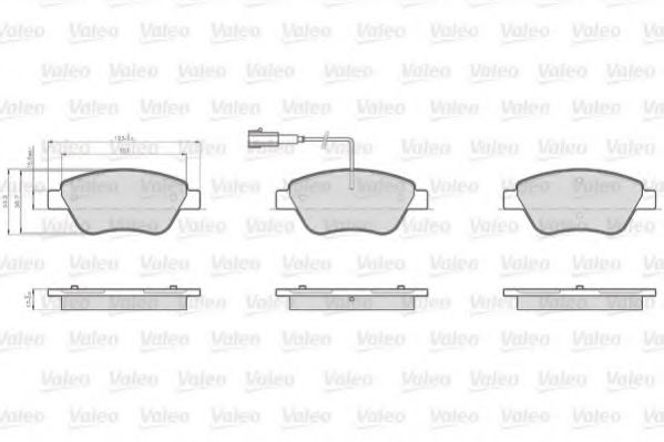 Тормозные колодки VALEO 872705