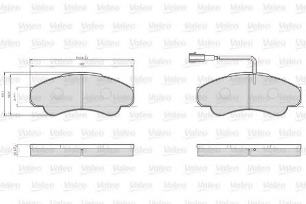 Тормозные колодки VALEO 872919