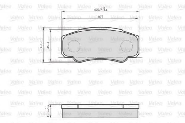 Тормозные колодки VALEO 872921
